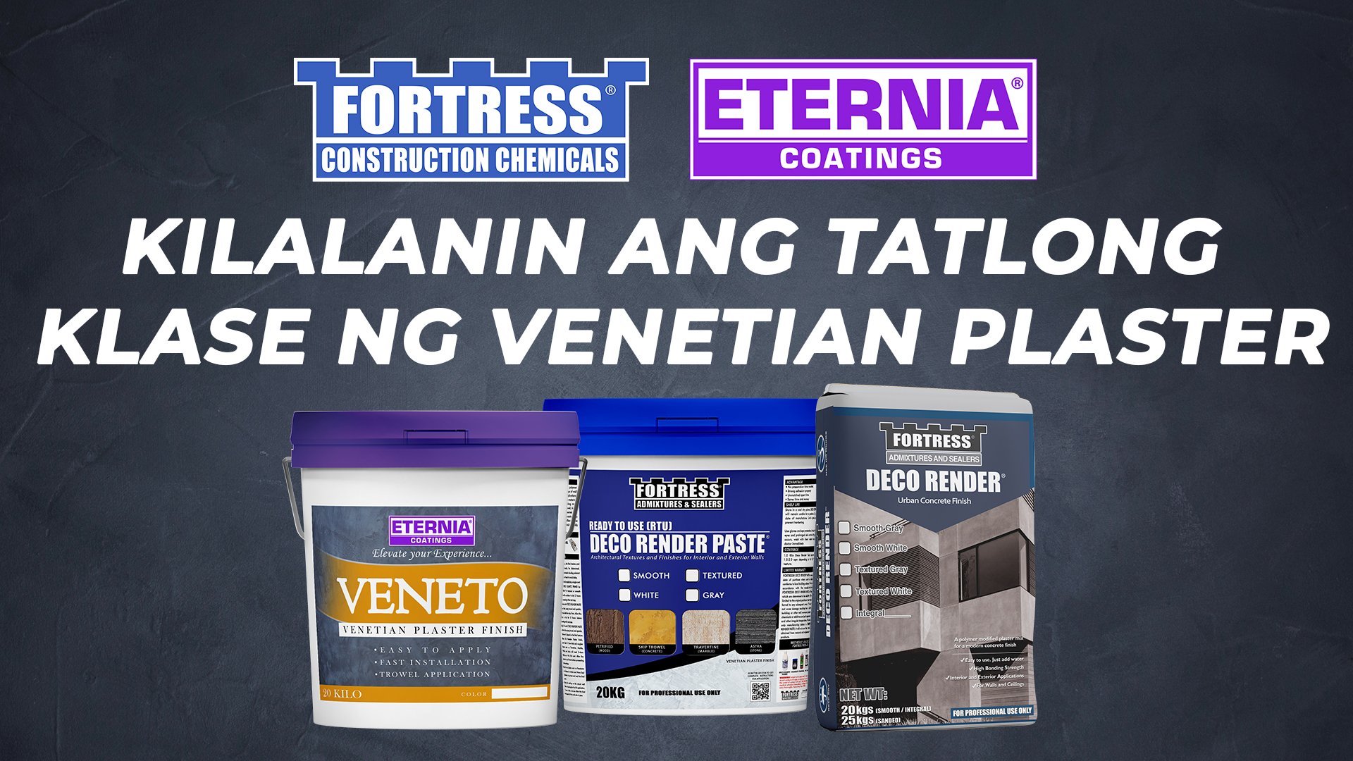 Kilalanin ang Tatlong Klase ng Venetian Plaster
